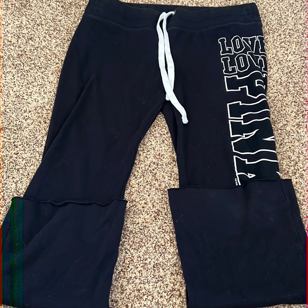 PINK Sweatpants with Flared Bottoms